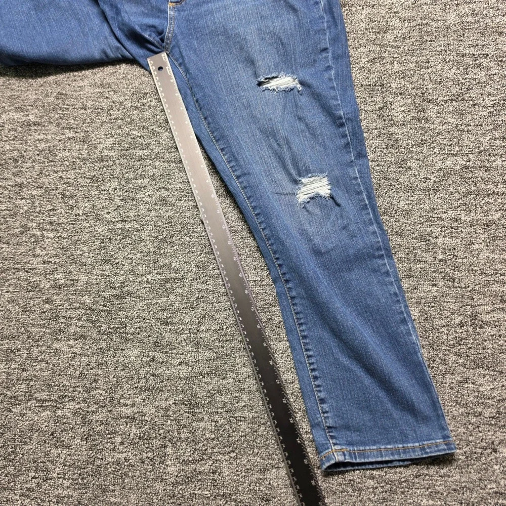 Jeans Banana Republic 31/12 Women Blue‎ Excellent Curvy Girlfriend Distressed